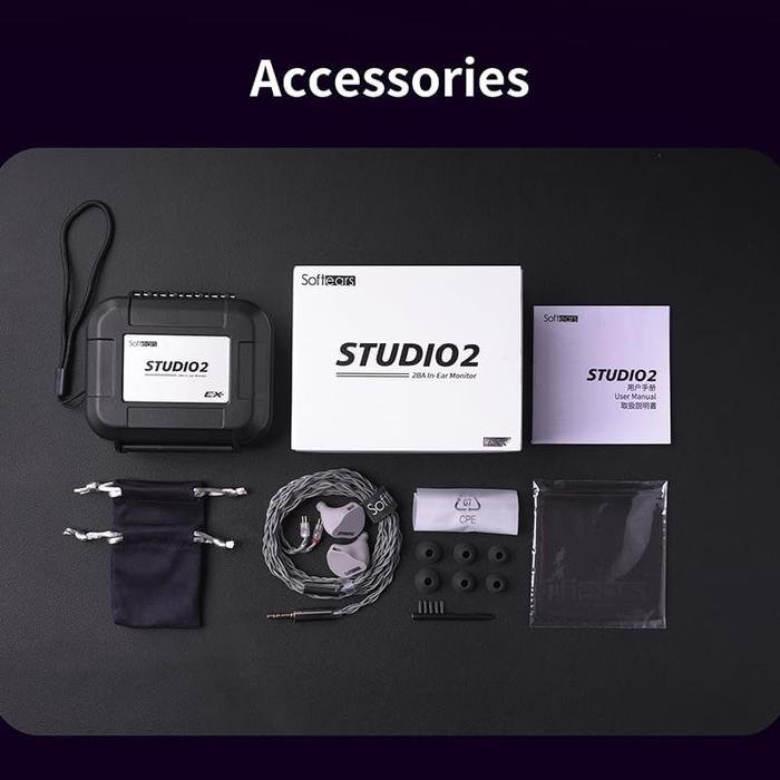 Softears Studio 2 Dual BA Driver In Ear Monitor Earphone Original