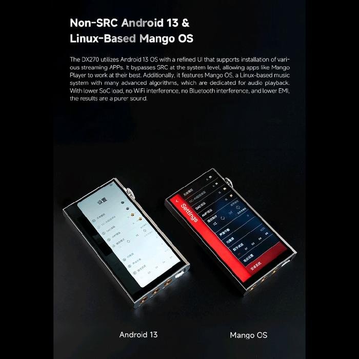 iBasso DX270 / DX 270 R2R Ultra Premium Digital Audio Player & USB DAC / DAP Original