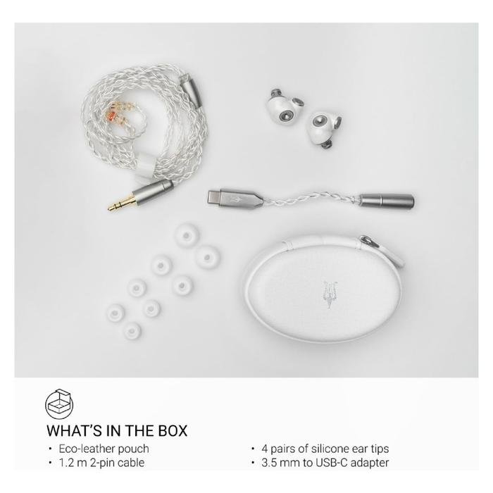 Meze Alba Wired In-Ear Monitor Earphone for Audiophiles with USB-C Adapter Included / IEM Original