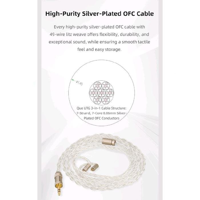 Sivga Que / Que UTG Hi-Fi Dynamic Driver In Ear Monitor Earphone IEM Original