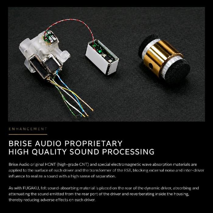 Brise Audio IBUKI Flagship Hi-End 9-driver / 5-way tribrid configuration In Ear Monitor Earphone / IEM Original