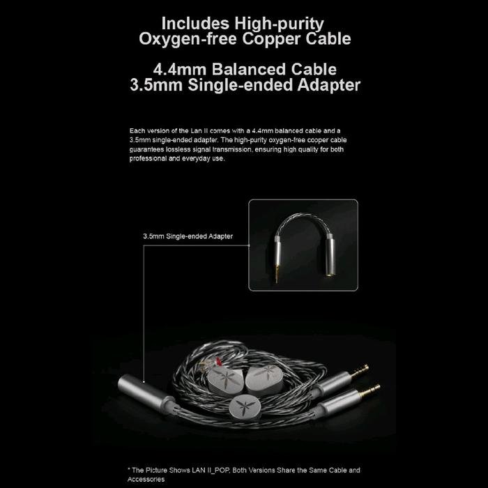 Moondrop Lan II / Lan 2 / Lan2 - 10mm Dynamic Driver In Ear Monitors / IEM Original