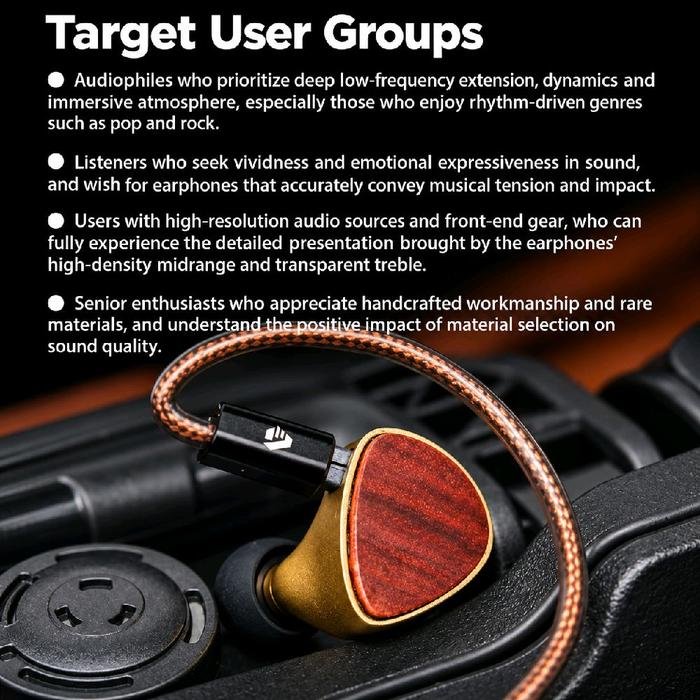 Arisyn HUO SHU CU Edition - 10mm LCP Composite Diaphragm Dynamic Driver In Ear Monitor Earphone / IEM Original