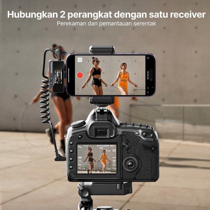 Saramonic Air Wireless Microphone Clip On Lavalier HP Camera Recording Vlog Live Mikrofon Nirkabel Original