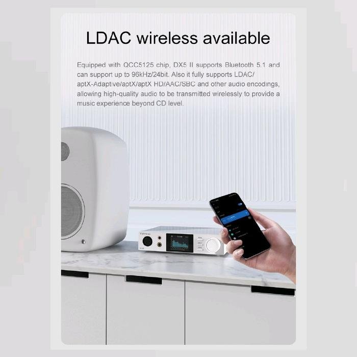 Topping DX5 II / DX 5 II / DX-5 II / DX5II Fully Balanced DAC and Headphone Amplifier Combo / DAC Amp Original