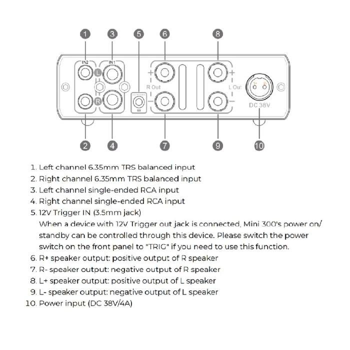 TOPPING Mini 300 Fully Balanced Desktop Power Amplifier Original