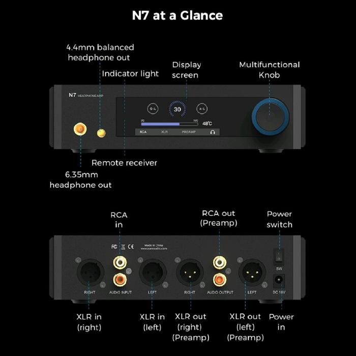 AUNE N7 / N 7 Class A Balanced Headphone Amplifier / Preamplifier Original