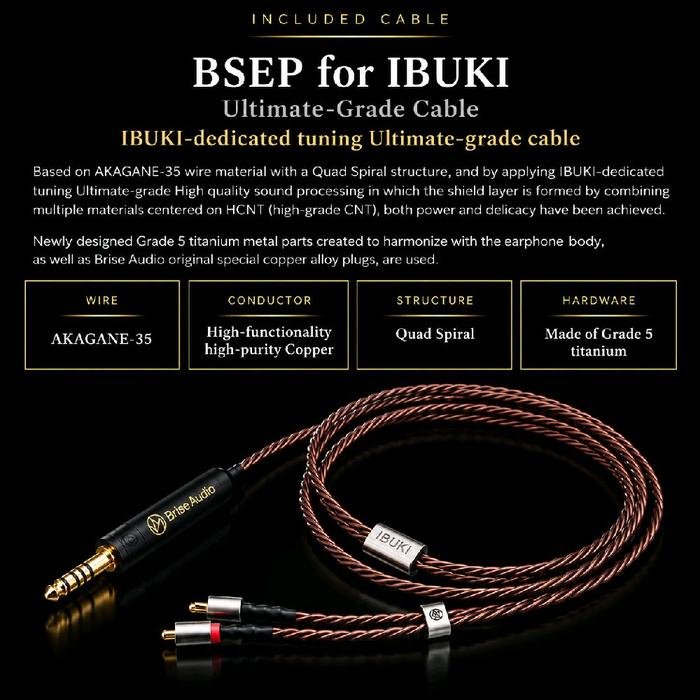 Brise Audio IBUKI Flagship Hi-End 9-driver / 5-way tribrid configuration In Ear Monitor Earphone / IEM Original