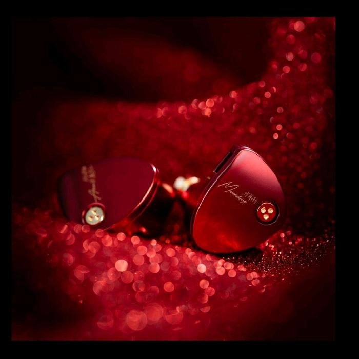 Moondrop Aria 2 / Aria2 / Aria II Ceramic Dome Composite Diaphragm In Ear Monitor Earphones Vibrant Red Edition / IEM Original