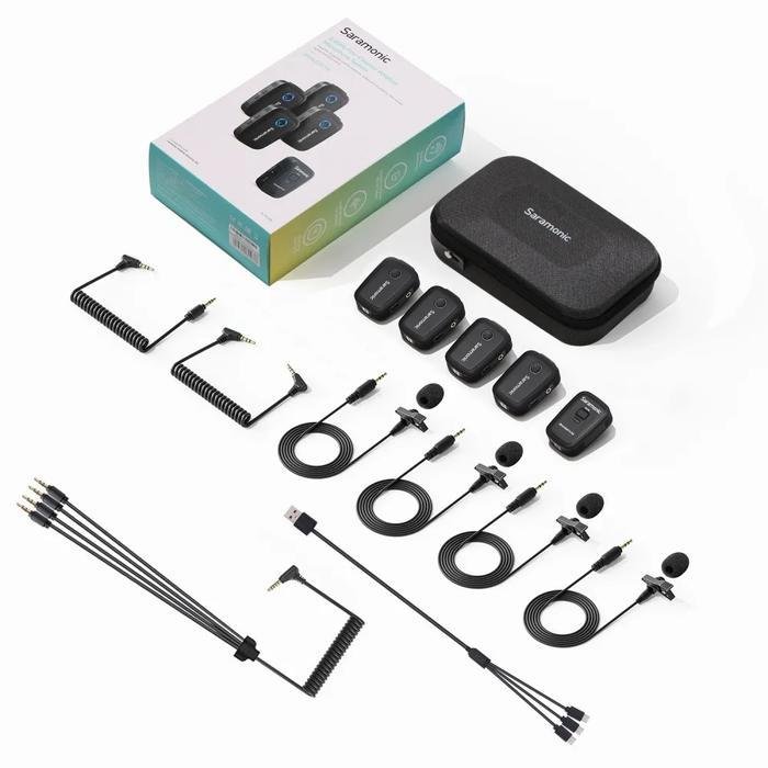Saramonic Blink 500 T4 Wireless Microphone System with 4 Independent Channels Vlog Livestreaming Original