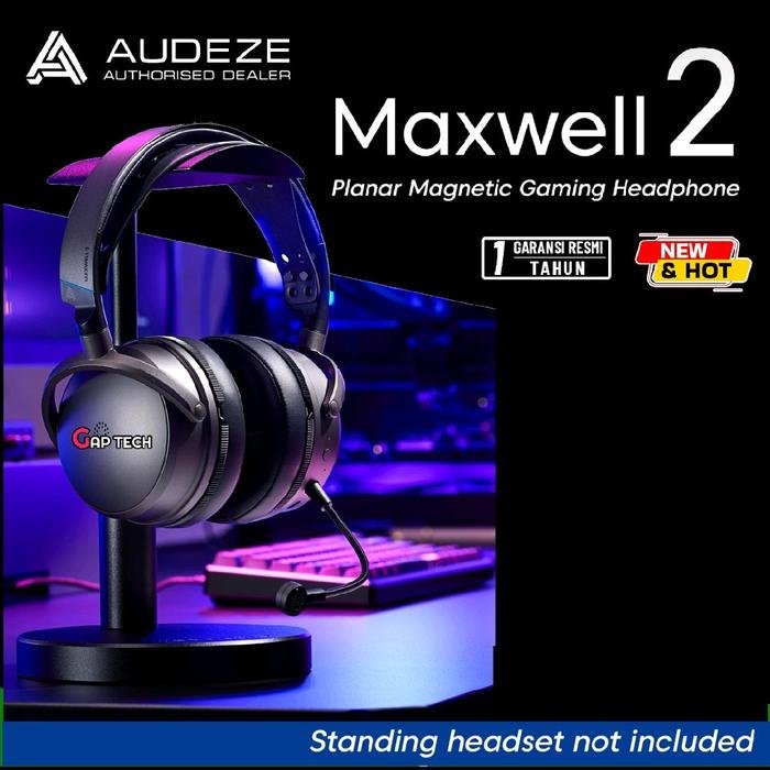 Audeze Maxwell 2 / Maxwell2 / Maxwell 2nd Gen Premium Over Ear Wireless Planar Gaming Headset / Headphone Original - FOR PLAYSTATION