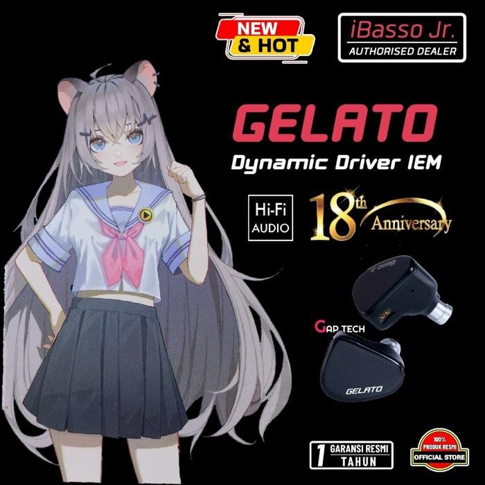 iBasso JR Gelato / Gelato DSP High Fidelity Dynamic Driver In Ear Monitor Earphone IEM Original - Black