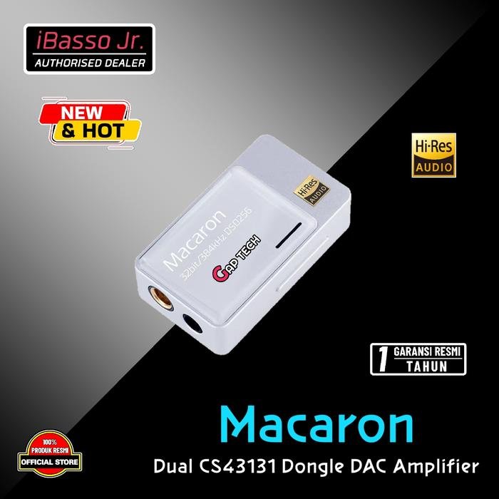 iBasso Jr / Jr. Macaron Flagship Dual CS43131 DAC Dongle DAC Amplifier / DAC AMP Original - Silver