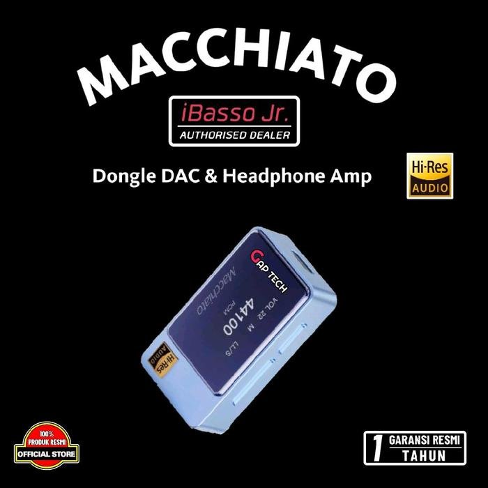iBasso JR Macchiato Hi-Res Portable Dongle DAC-AMP Original - Blue