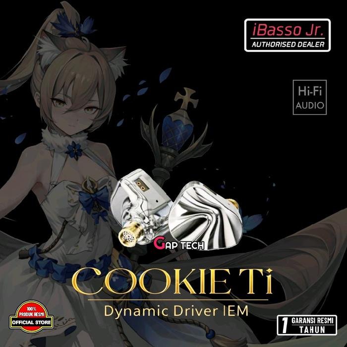 iBasso Jr Cookie Ti Single Dynamic Driver In-Ear Monitor Earphones / IEM Original - GLOSSY