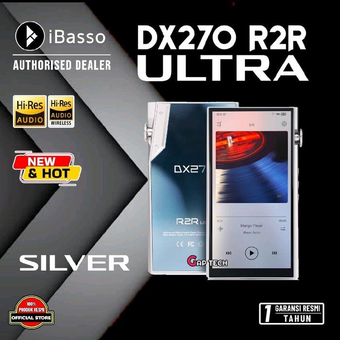 iBasso DX270 / DX 270 R2R Ultra Premium Digital Audio Player & USB DAC / DAP Original - Silver