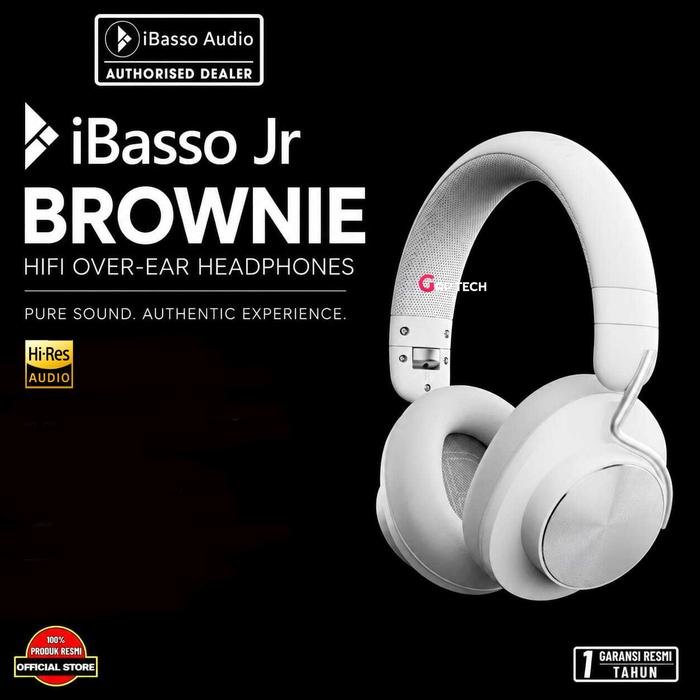 iBasso JR Brownie Wired HiFi Sealed Headphones High Fidelity Gaming Headset Original - White