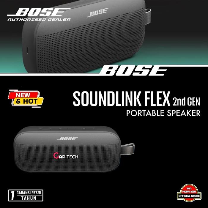 Bose SoundLink Flex 2nd Gen / Flex II Portable Bluetooth Speaker Original - BLACK
