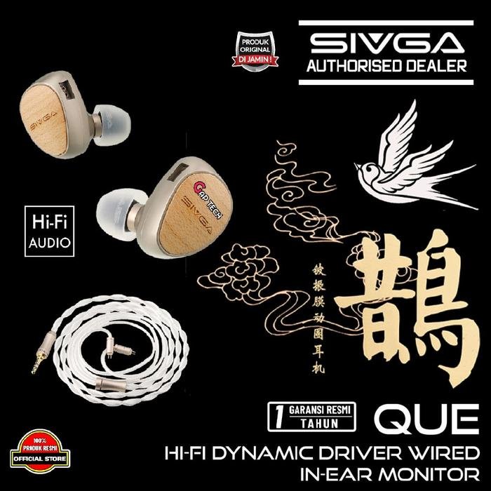 Sivga Que / Que UTG Hi-Fi Dynamic Driver In Ear Monitor Earphone IEM Original - SIVGA QUE