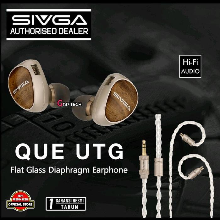 Sivga Que / Que UTG Hi-Fi Dynamic Driver In Ear Monitor Earphone IEM Original - SIVGA QUE UTG