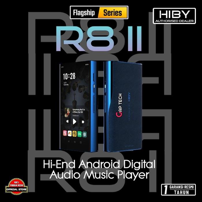 Hiby R8 II / R8II / R8 / Mark 2 / Gen 2 Hi-End Android Digital Audio Player with Darwin-MPA DAC and DSD 1024 Support / DAP Original - PRUSSIAN BLUE