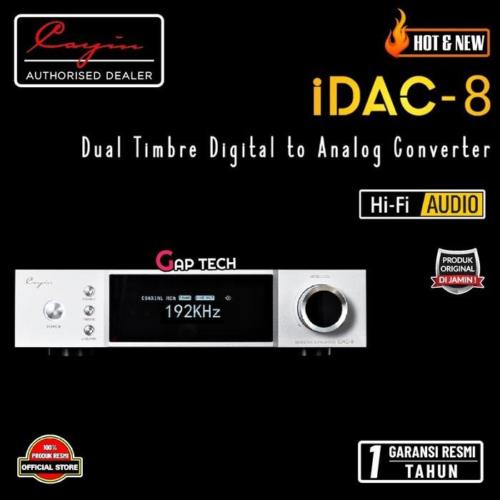 Cayin iDAP 8 / iDAP8 / iDAC 8 / iDAC8 / iHA8 / iHA8 Premium High Fidelity Desktop Audio - Streamer DAC Amplifier Original - iDAC 8 - DAC