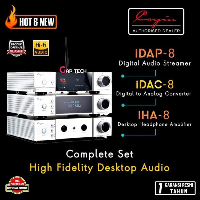 Cayin iDAP 8 / iDAP8 / iDAC 8 / iDAC8 / iHA8 / iHA8 Premium High Fidelity Desktop Audio - Streamer DAC Amplifier Original - COMPLETE SET
