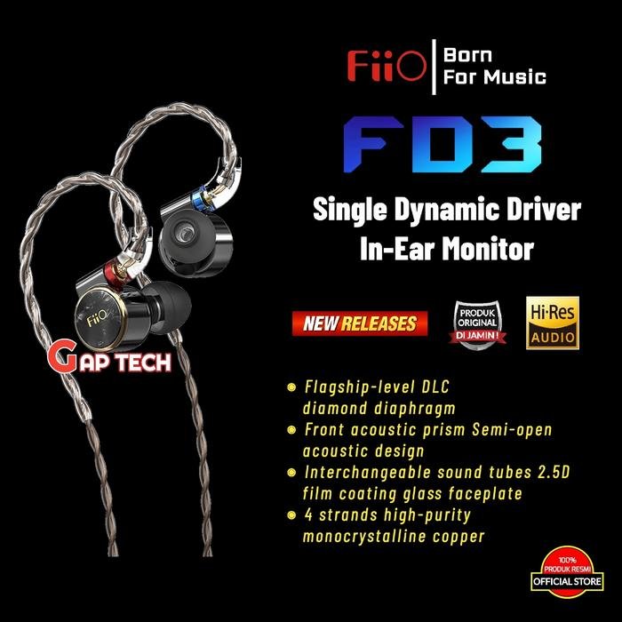 Fiio FD3 / FD 3 / FD3 PRO / FD 3 PRO / FD 3PRO Dynamic In Ear Monitor Original - FiiO FD3