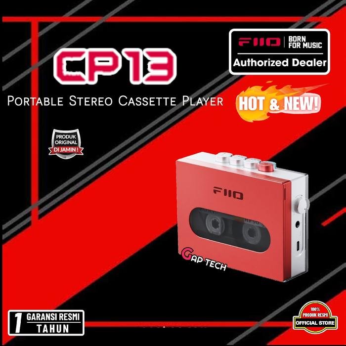 FiiO CP13 / CP 13 Portable Stereo Cassette Player Original - RED