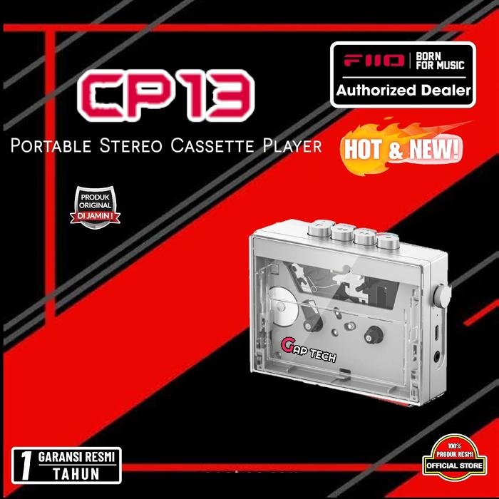 FiiO CP13 / CP 13 Portable Stereo Cassette Player Original - TRANSPARENT