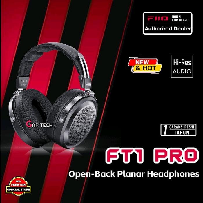 FiiO FT1 Pro / FT 1 Pro / FT1Pro Planar Diaphragm Driver Open-Back Headphone Original - Black