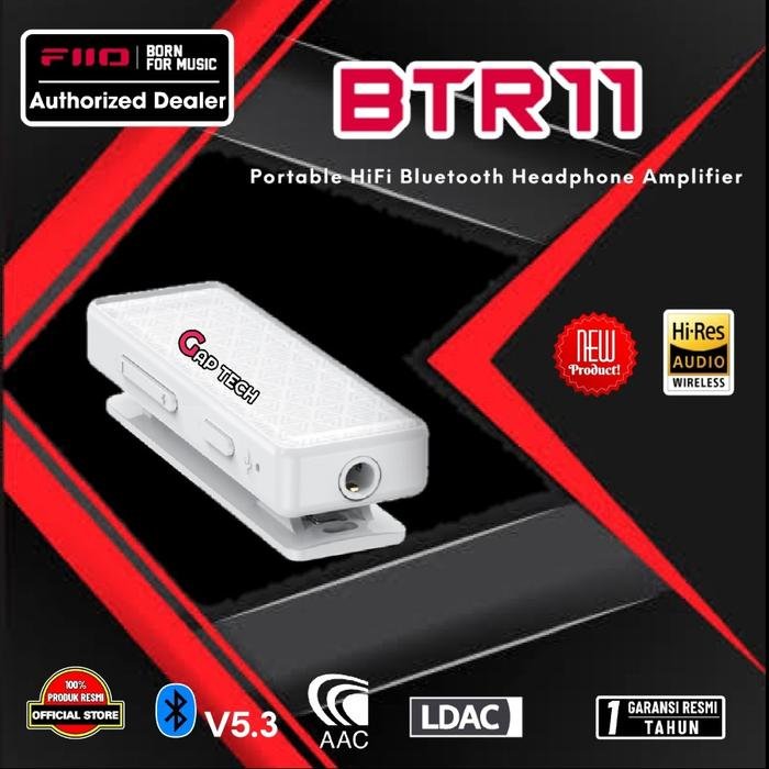 Fiio BTR 11 / BTR11 Portable HiFi Bluetooth DAC Headphone Amplifier / DAC Amp Original - White