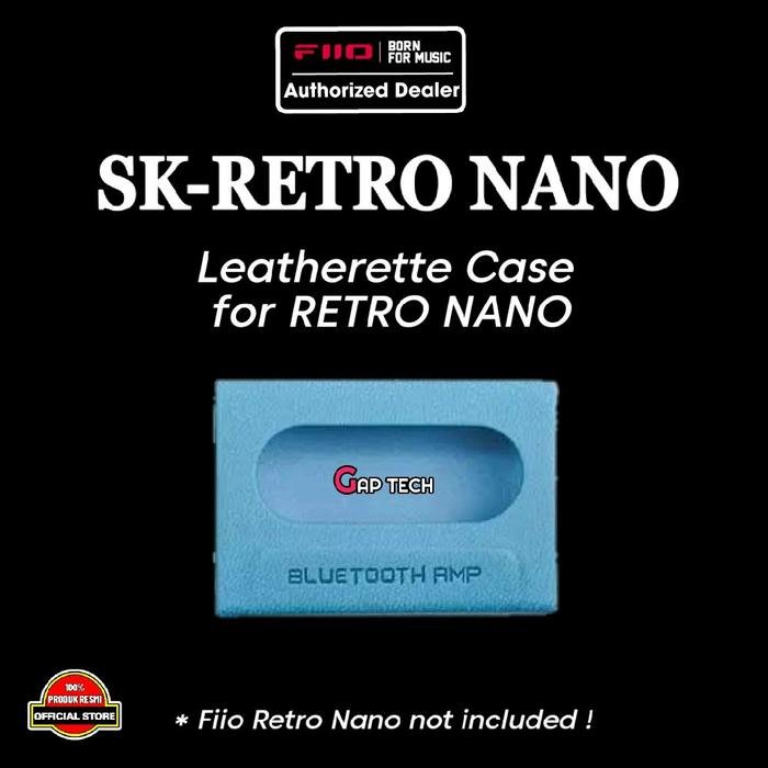 Fiio Snowsky Retro Nano Bluetooth DAC and Headphone Amplifier / DAC AMP Original - Leatherette Case - Blue