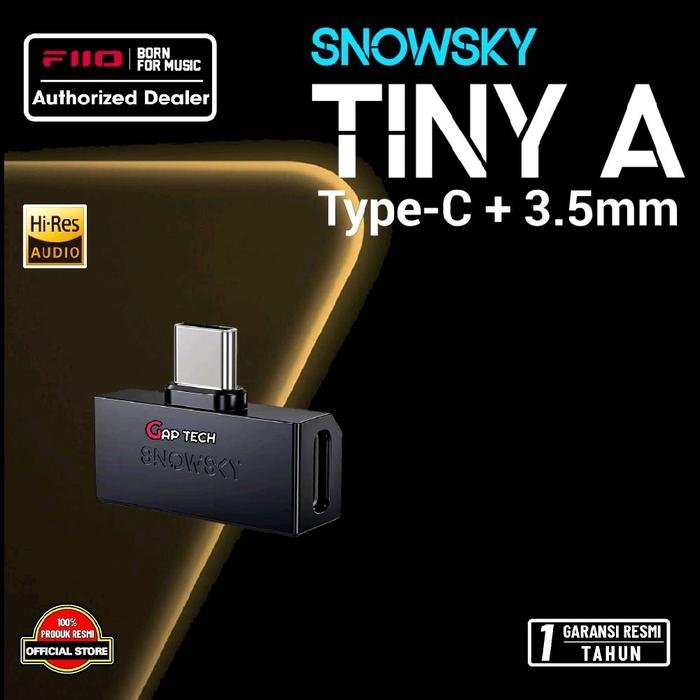Fiio Snowsky Tiny Portable Dongle USB Adapter DAC Amplifier / DAC AMP Original - TINY A - BLACK