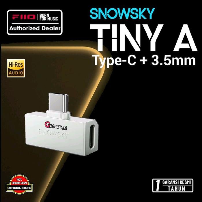 Fiio Snowsky Tiny Portable Dongle USB Adapter DAC Amplifier / DAC AMP Original - TINY A - SILVER