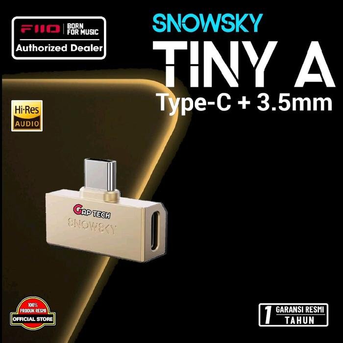Fiio Snowsky Tiny Portable Dongle USB Adapter DAC Amplifier / DAC AMP Original - TINY A - RETRO GOLD