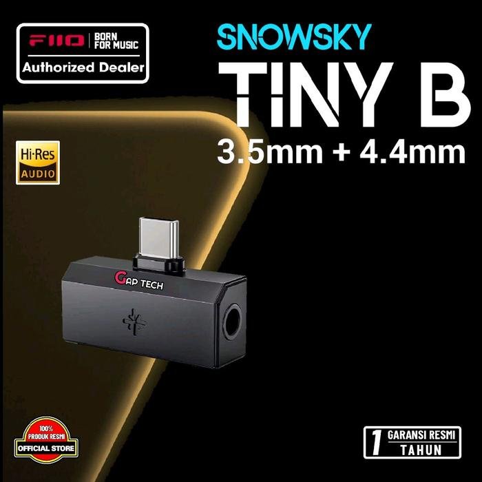 Fiio Snowsky Tiny Portable Dongle USB Adapter DAC Amplifier / DAC AMP Original - TINY B - BLACK