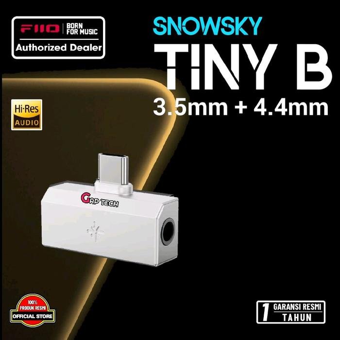 Fiio Snowsky Tiny Portable Dongle USB Adapter DAC Amplifier / DAC AMP Original - TINY B - SILVER