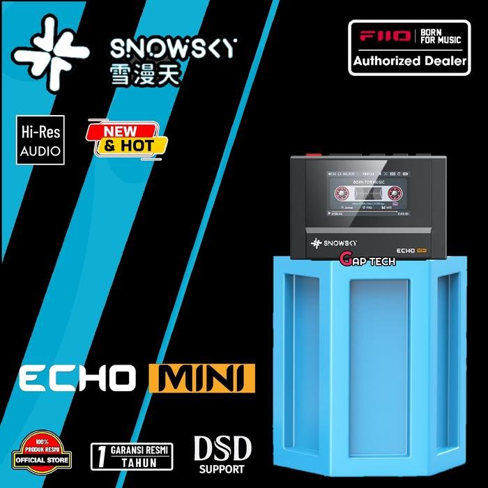 Fiio SnowSky Echo Mini Portable Hi-Res Lossless Pure Music Player / Digital Audio Player / DAP Original - Black