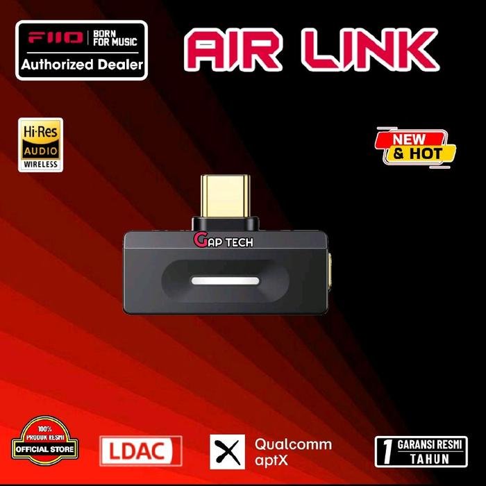 Fiio Air Link / AirLink Portable Dongle Hi-Res Bluetooth Transmitter Original - Black