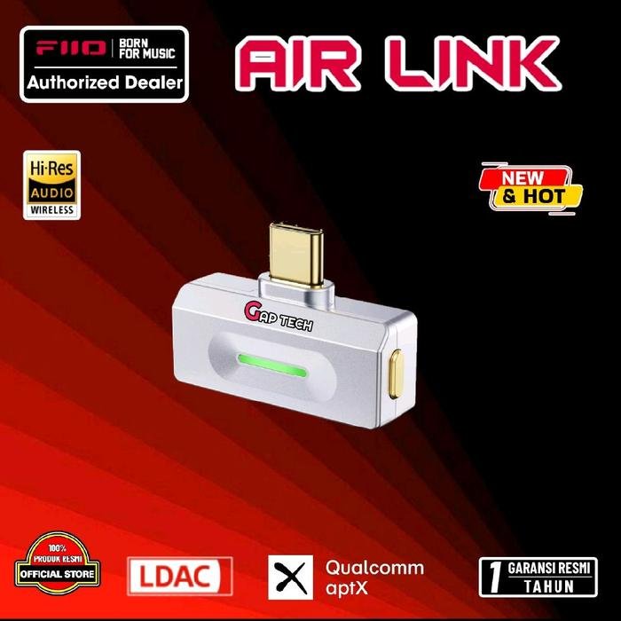 Fiio Air Link / AirLink Portable Dongle Hi-Res Bluetooth Transmitter Original - Silver