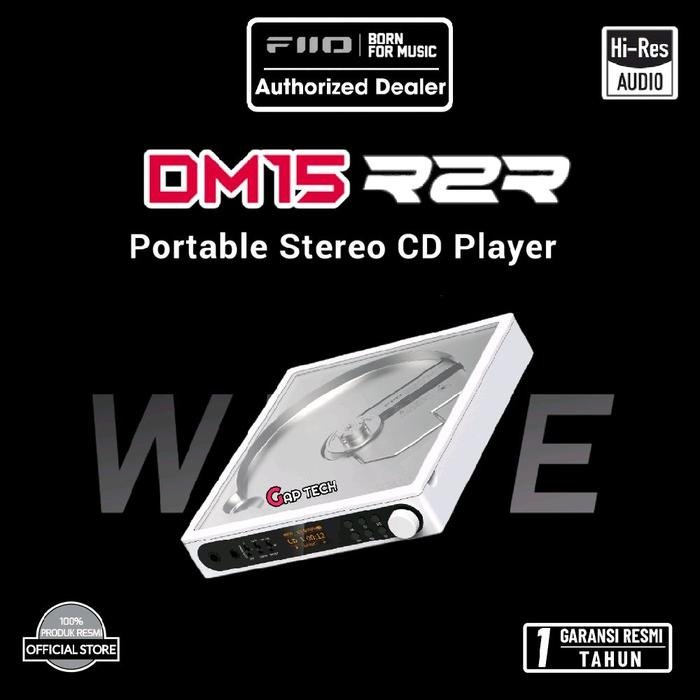 Fiio DM15 R2R / DM 15 R2R / DM-15 R2R Portable Hi-Res CD Player Original - White