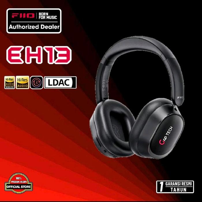 Fiio EH13 / EH 13 / EH-13 Bluetooth Noise Cancelling Over-Ear Headphones Original - Black
