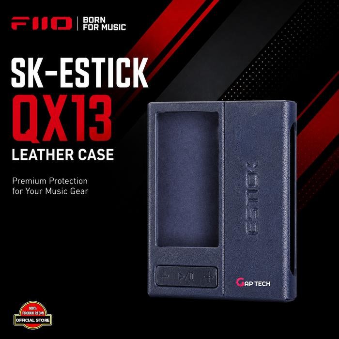 FiiO SK-ESTICK + QX13 Leather Case For E-Stick and QX13 Dongle Original - Blue