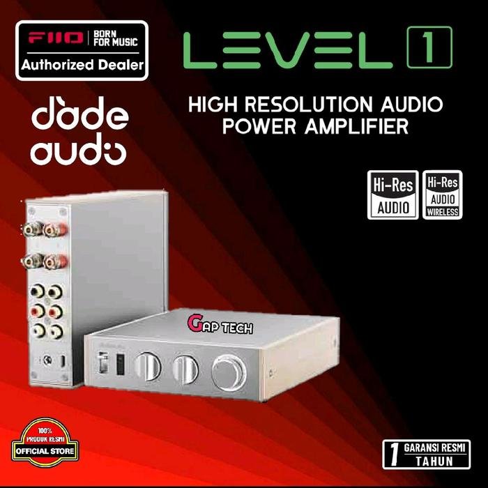 Fiio LEVEL 1 / LEVEL-1 / LEVEL1 High-Resolution Audio Power Amplifier Original - Silver