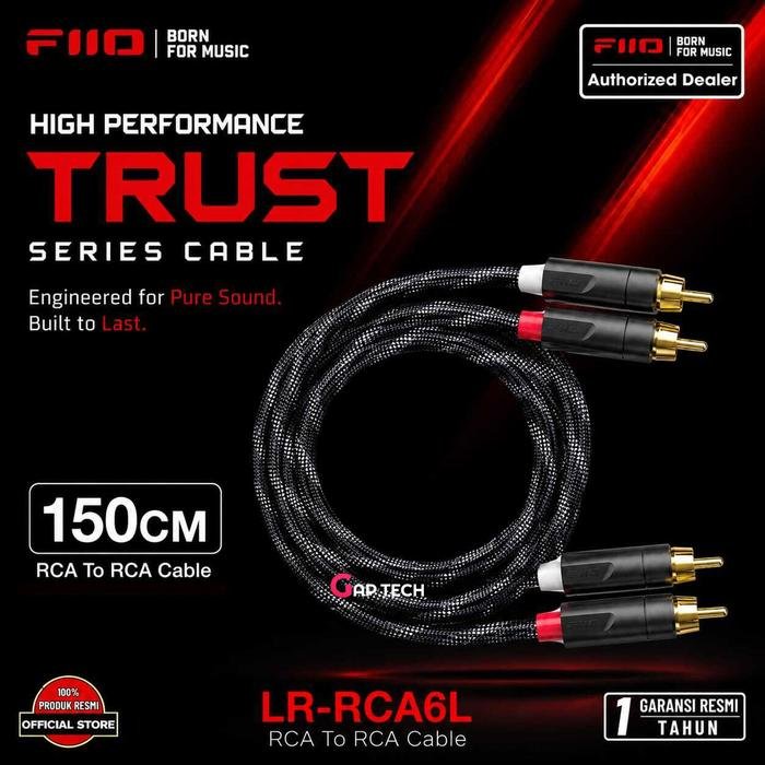 FiiO High Performance TRUST Series Cable Original - LR-RCA6L 150CM