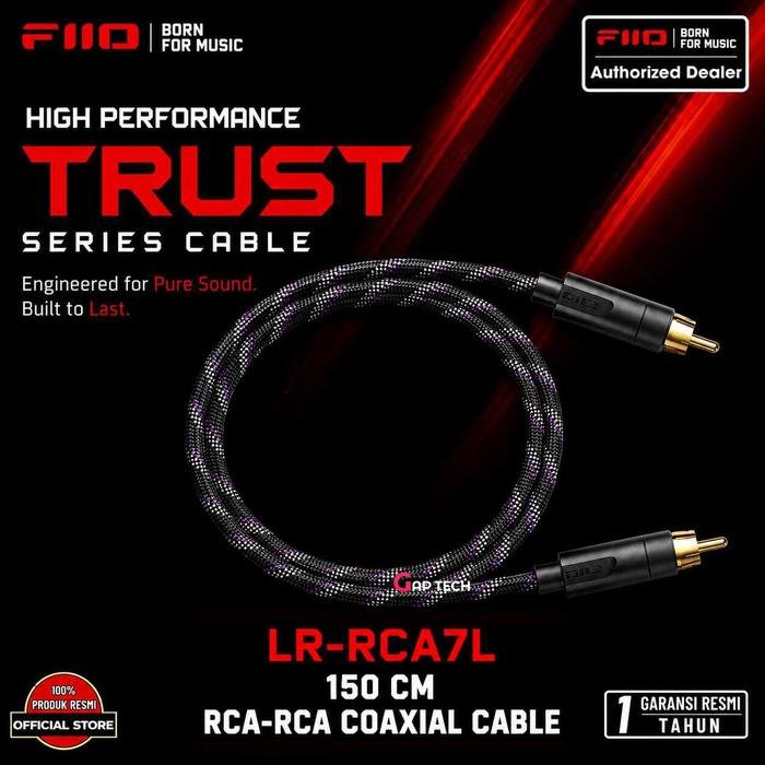 FiiO High Performance TRUST Series Cable Original - LR-RCA7L 150CM