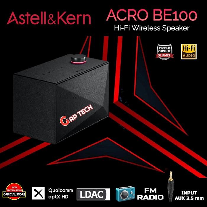Astell&Kern ACRO BE100 / BE 100 Hi-Fi Active Wireless Speaker Original - Black