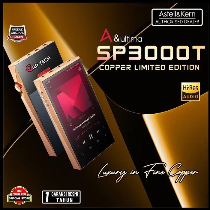 Astell&Kern A&ultima AK SP3000T / SP3000 T / SP 3000T / SP 3000 T Premium Hi-Res Vacuum Tube Music Player / Digital Audio Player / DAP Original - SP3000T COOPER