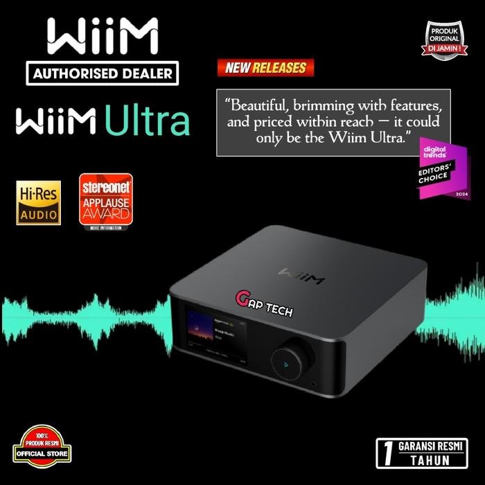 WiiM Ultra Music Streamer & Digital Preamp with Touch Display Original - Space Gray